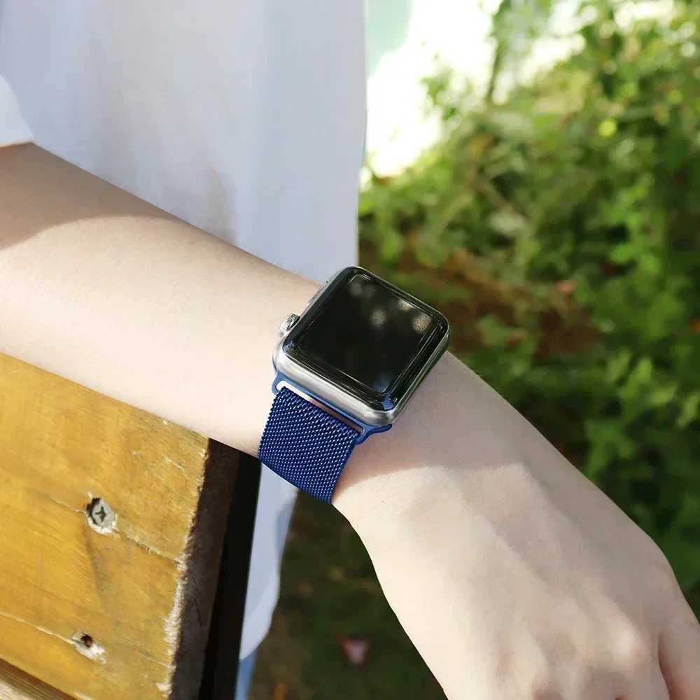 Milanese Loop Strap For Apple Watch Band Ultra 2 49mm 46 45 44 41 38 42mm Stainless Steel Metal for iWatch Series 10 9 8 7 6 5 4 W250928