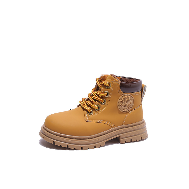 New Yellow Children's Classic Martin Boots Boys' Yellow Boots Outdoor Style Girls' Fashion Cool Boots Grassland Short Boots Designer Sh