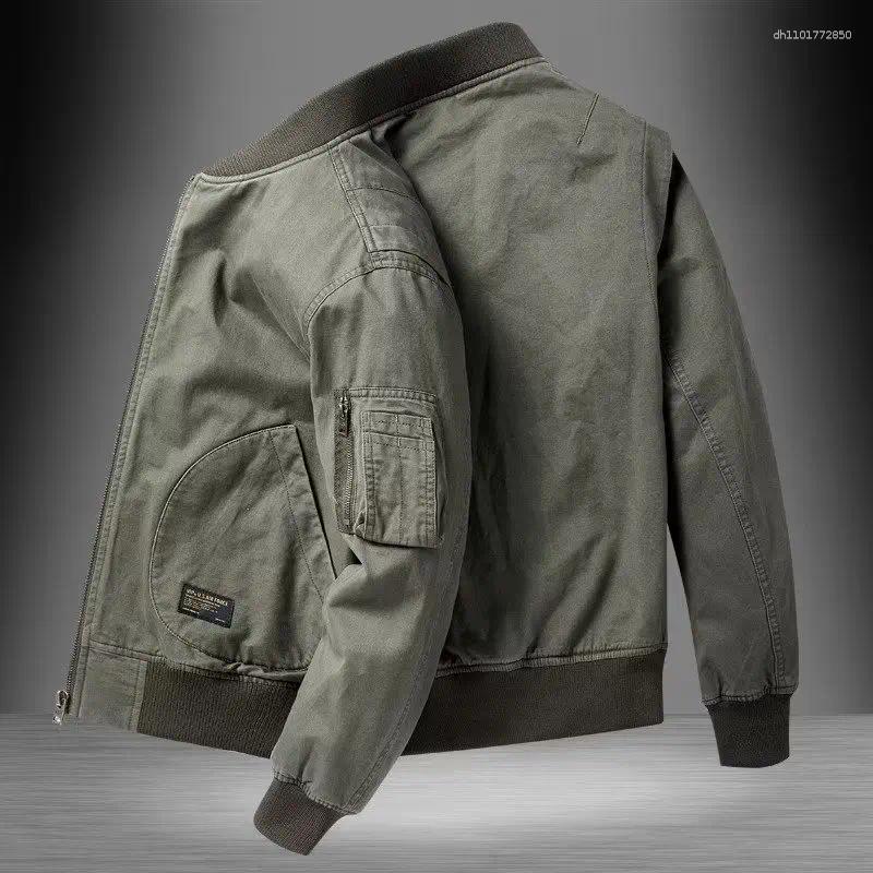 Men's Jackets Japanese Retro Trendy Brand Loose Bomber Jacket Male Couple Spring Autumn Winter Thin Baseball Cotton Clothes