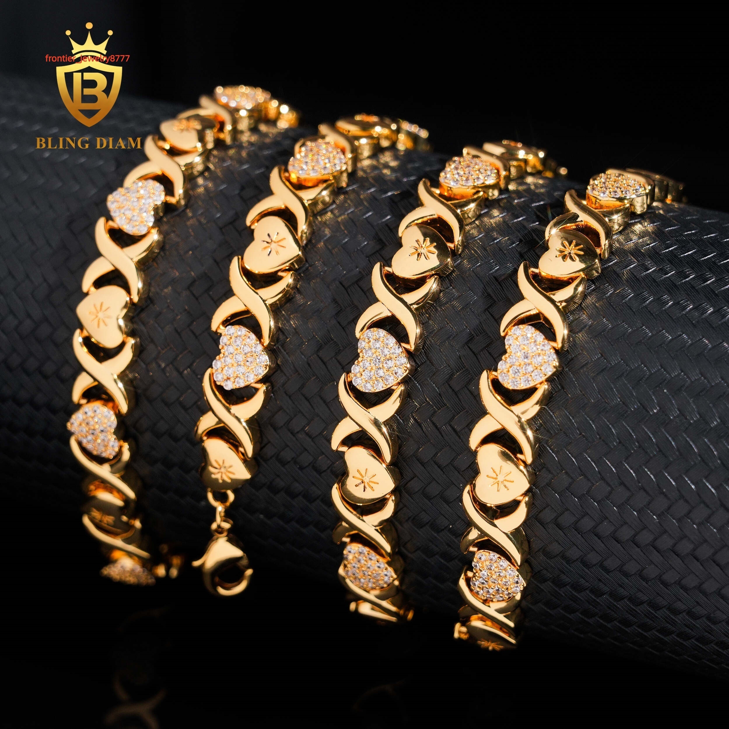 VVS Moissanite Diamond Cuban Link Chain Sterling Silver 925 Fine Jewelry Necklace Heart Miami Cuban Link Chain