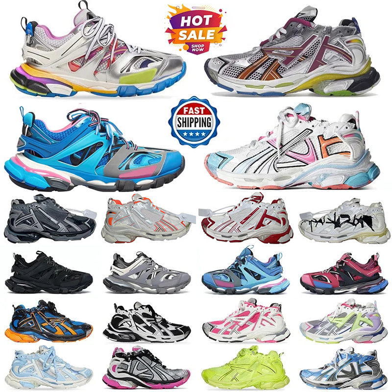 Designer Runners Shoes 7.0 7.5 Track 3.0 Men Women Runner White Blue Triple Black Colorful Heels Tracks Plateform Shoes Trainers Sneakers Casual Shoes Size 35-46