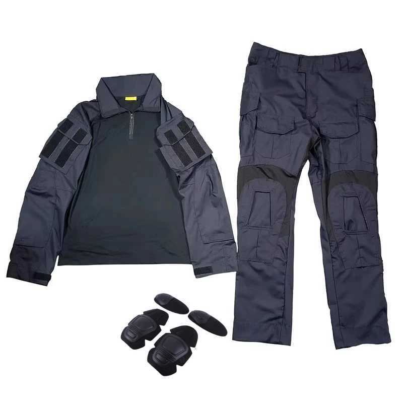 Outdoor Tactical Uniform Top Pants Suit With Knee Elbow Pads Camo Military Combat Clothes Field JACKET Trousers W250928