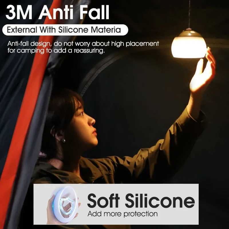 Camping Tent Hanging Light Portable Camping Lanterns USB Rechargeable Led Light Camp Lamp for Outdoor Emergency C250928
