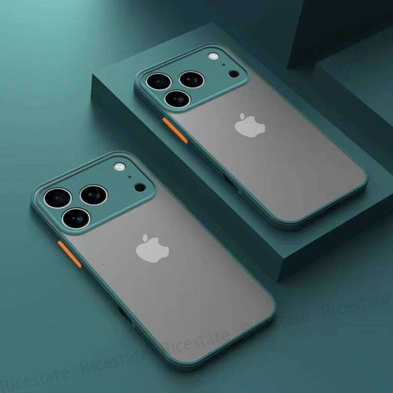 New Armor Bumper Shockproof Phone Case For Apple iPhone iphone17 Pro Max 17Pro 17 Air Silicone Hard PC Cover