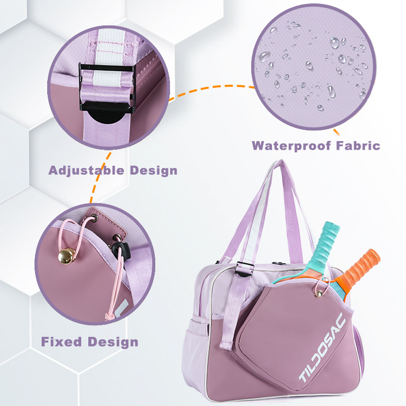 Pickleball Tote Sling Bag for Women/Men/Boy/Girl Large Capacity Pickleball Handbag with Adjustable Shoulder Strap Accessories