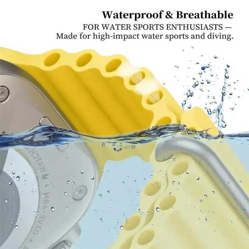 Ocean Band for Apple watch Ultra 3 Series 11 10 9 7 8 6 SE 49mm 45mm 46mm 42mm 44mm 40 41 Silicone bracelet correa iWatch Strap W250928