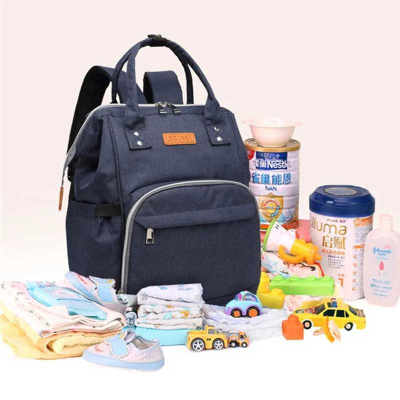 Lequeen backpack Diaper bag Travel bag Wave point packet Thermos bag Portable Mummy bag Polka dot Baby nursing bagXJ250928