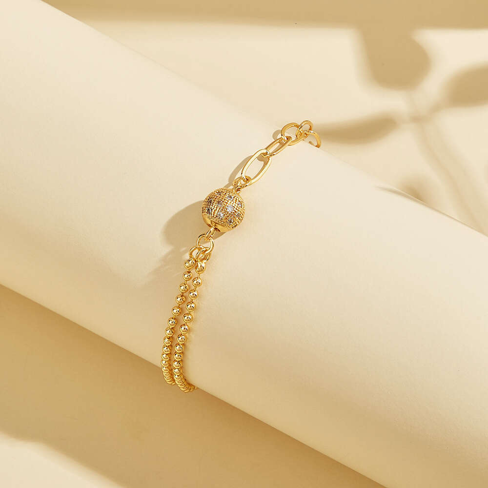 Beaded Zircon Bracelet for Women Fashion Jewelry Selection Trendy Accessories New Exquisite Bangle