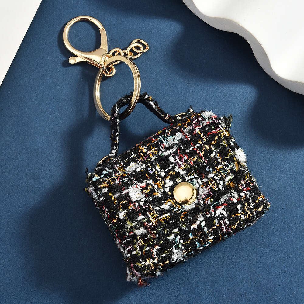 Fashion Mini Keychain Pendant Backpack Handbag Decoration Storage Coin Purse Earphone Bag