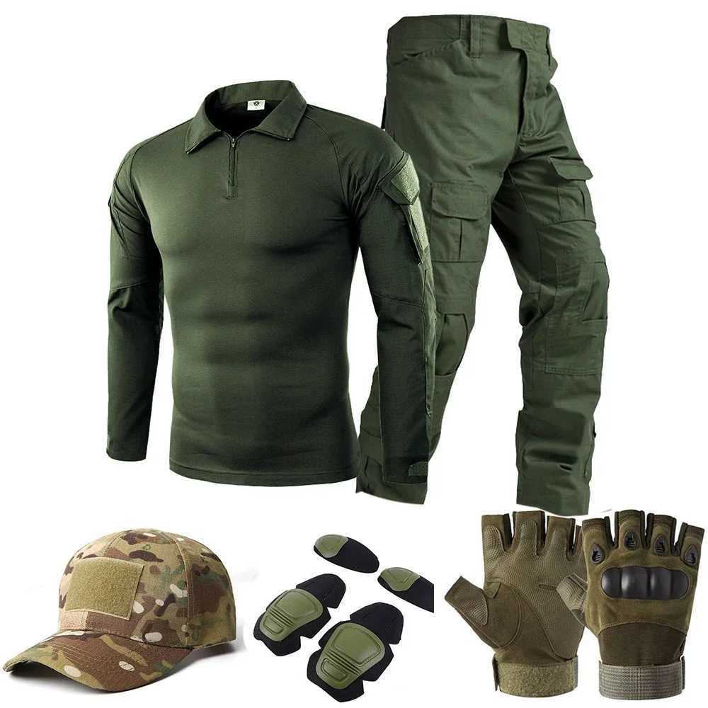 Tactical Uniform H Suits Milit Outdoor Camouflage Suit Hunting Shirts Pants Fish Trainning Airsoft Paintball Clothes Sets W250928