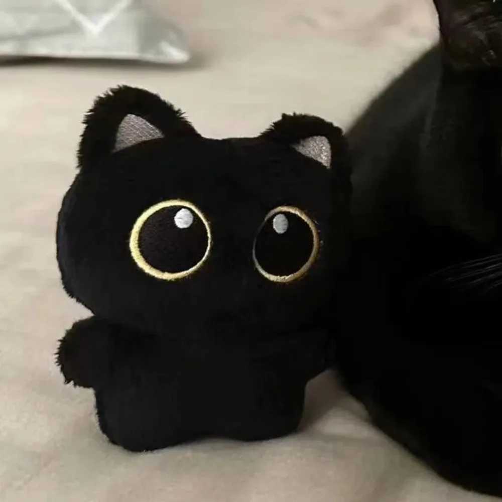 New Cute Black Cat plush toy Doll Small Pendant Cuddly Pillow Cushion Ins Black Cat Plush Toy Doll for Boy Girl Birthday GiftsXJ250928