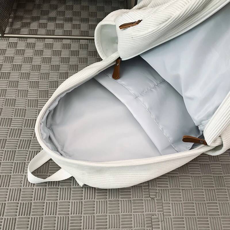 Woman Backpack Corduroy School Book Bags for Teenage Girls Boys New Female College Bag Student Lady Leisure BagPack high-quality