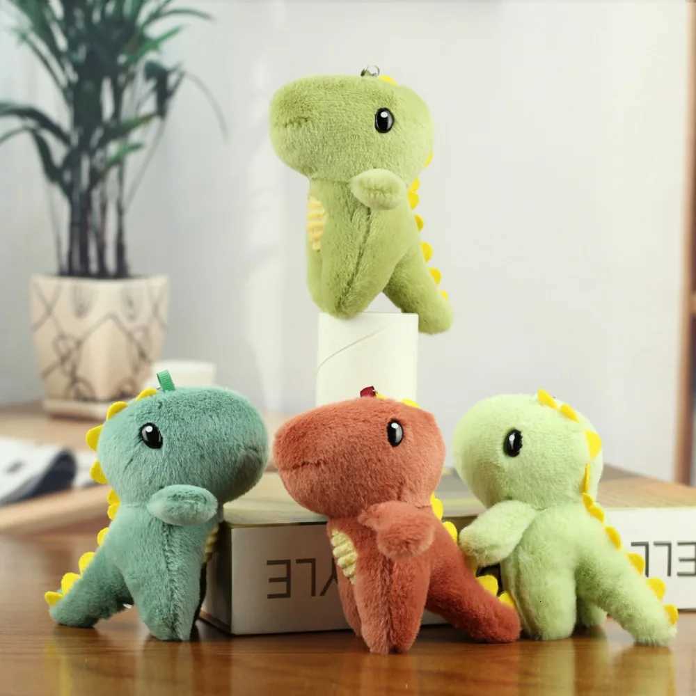 Cute Dinosaur Doll Plush Keychain Toy Backpack Car Hanging Keyring Animal Pendant Decorative Accessories Ornament GiftsXJ250928