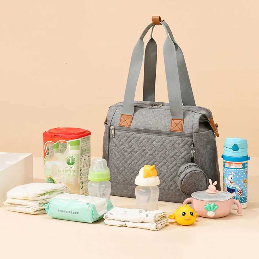 Mommy Bag Large Capaci Multifunctional Mommy Backpack Insulated Diagonal Cross Mother and Baby Bag Diaper BagXJ250928
