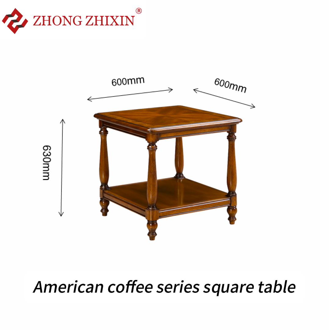 Zhong zhixin Designer Solid Wood Sofa Set, Luxury Leather Upholstered, American Style 3-Piece Living Room Furniture Including Sofa, Coffee Table & Sto