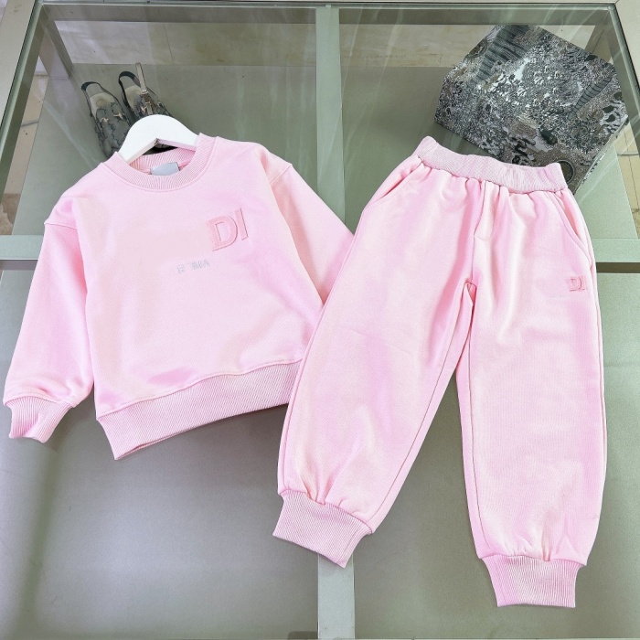 Designer children's clothing sets, luxurious sport shirts, knitted fabrics, round-neck pullover sweaters, boys' and girls' one-piece sets size 90cm-160cm a1