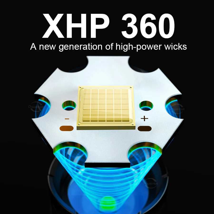 10000000LM Powerful LED Flashlight Super Bright USB Rechargeable Waterproof Tactical Torch Outdoor Camping Fishing Zoom Lanterns D250928