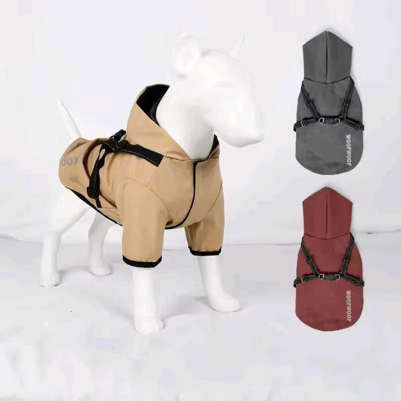 Teddy Pomeranian Raincoat Pet Outdoor With Reflective Strap Raincoat Small Medium Dogs Hoodie Rain Clothes Accessories X250928