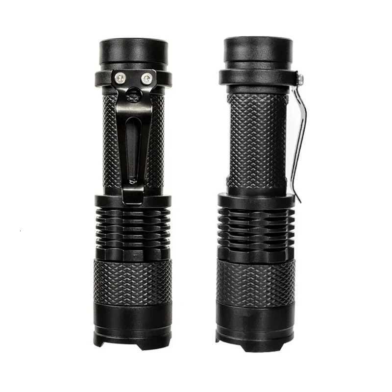 1x Waterproof Tactical Flashlights Portable LED Camping Lamps 3Mode Handheld Powerful LED Torch Light Lanterns Self Defense D2509281