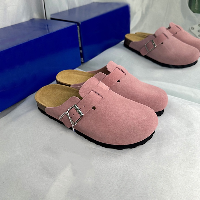 Designer slides Luxury brand sandals womens slippers cork clogs sandals genuine leather for Women beach sandals mens slippers Clogs High Quality desig