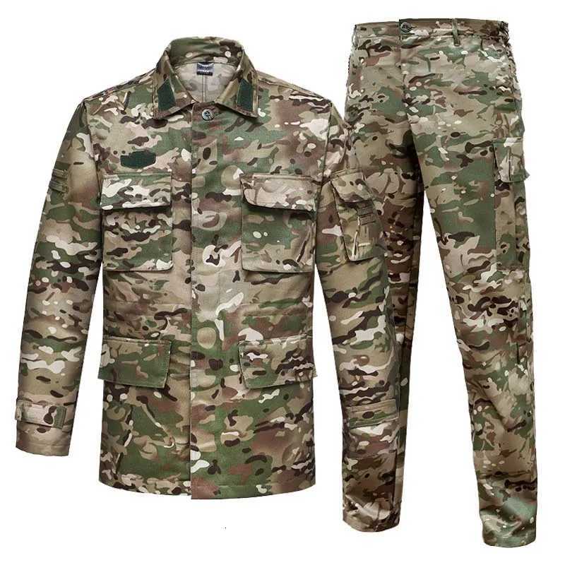 Outdoor Camo Male Uniform Tactical Jackets Training Clothes Safari Suit Pants Men Airsoft Wear Resistant Hunting Clothes W250928