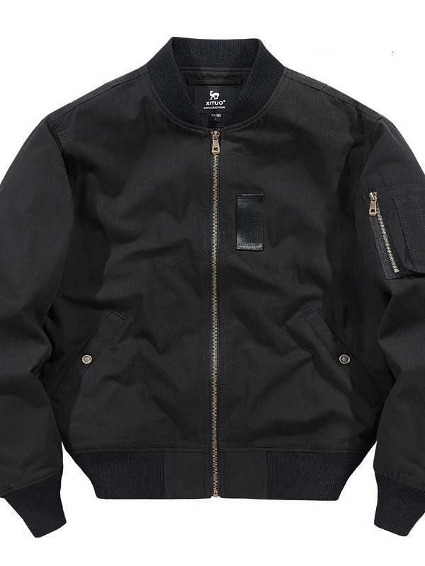 6602Spring and Autumn MA1 Pilot Jacket Mens Loose Baseball Collar Jacket Mens American Casual Workwear 250916