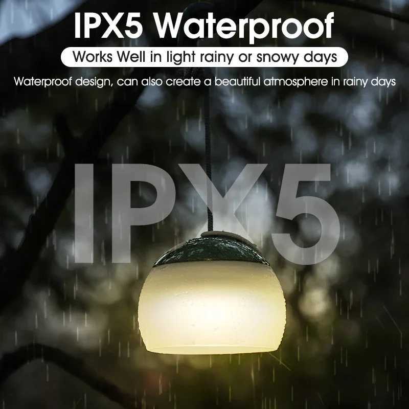 Camping Tent Hanging Light Portable Camping Lanterns USB Rechargeable Led Light Camp Lamp for Outdoor Emergency C250928