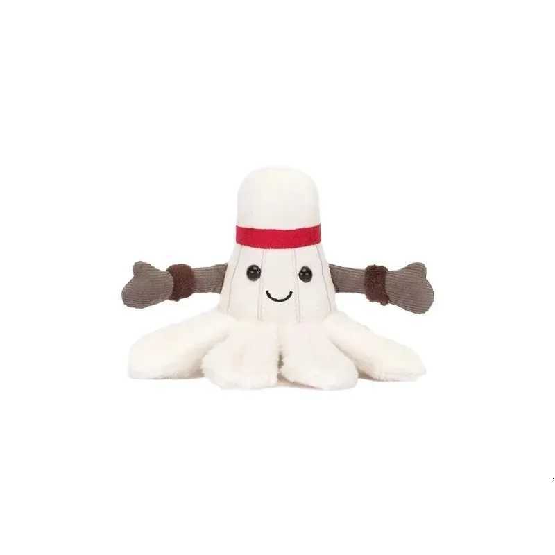 12cm Fun Cartoon Badminton Plush Keychains Pendant Sports Figure Key Chain Doll Creative Gift Bag Pendant Plush KeychainsXJ250928