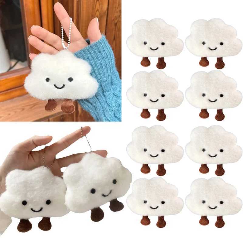 120PCS Cute Cloud Shaped Pendant Cartoon Decor for Girls Versatile Plush Brooch Keychain Bag Charm Accessories Gift PendantXJ250928