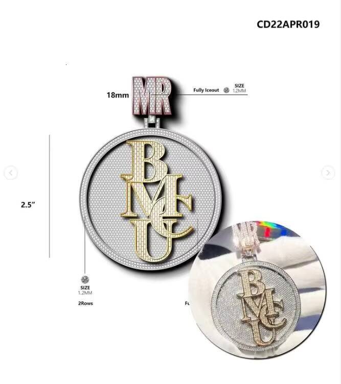 New Arrival Hip Hop Jewelry VVS Moissanite Cuban Link Chain Cross Design Moissanite Ice Out Cuban Chain Pass Diamond test