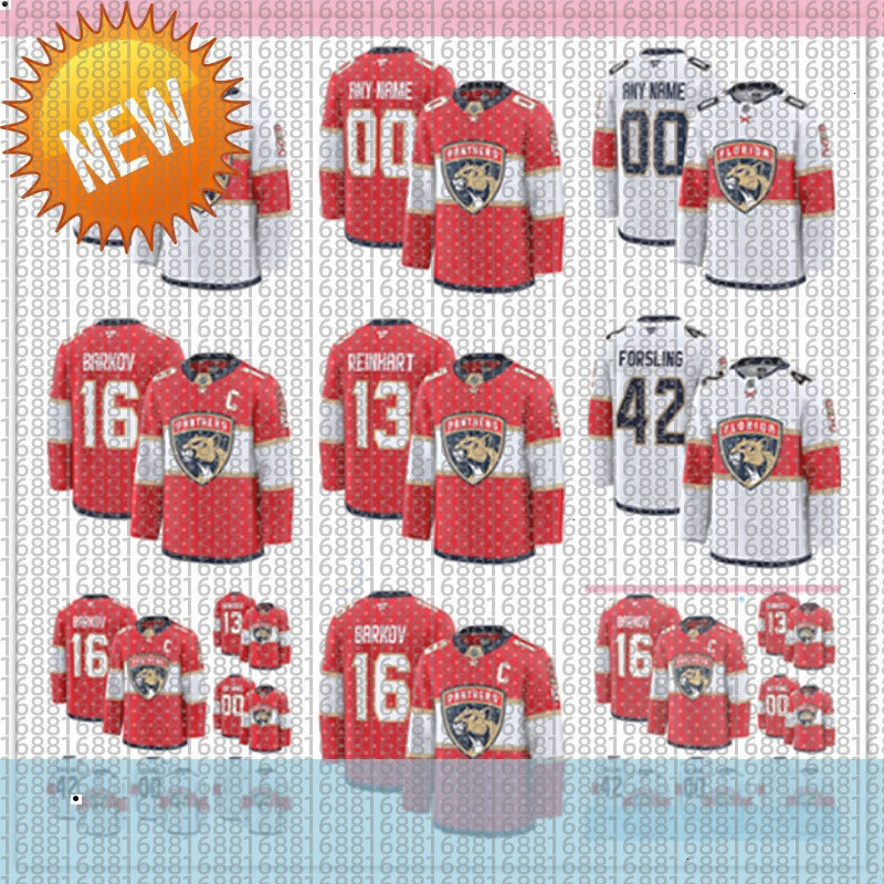 Panthers Hockey Jersey Sam Reinhart Matthew Tkachuk Aleksander Barkov Sam Bennett Carter Verhaeghe Anton Lundell Evan Rodrigues Aaron Ekblad