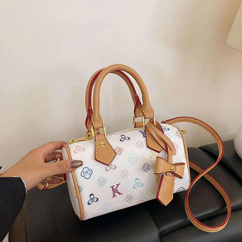 Designer Bags Fashion Luxury Bags for Women Pillow 2025 New Pattern Printed Cylinder Bag Shoulder Crossbody Bag for Women