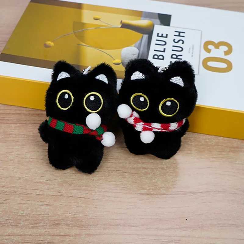 New Style Black Cat Plush Doll Plush Toy Keychain Cute Cat Bag Charm Couple Student Presents Birthday GiftXJ250928