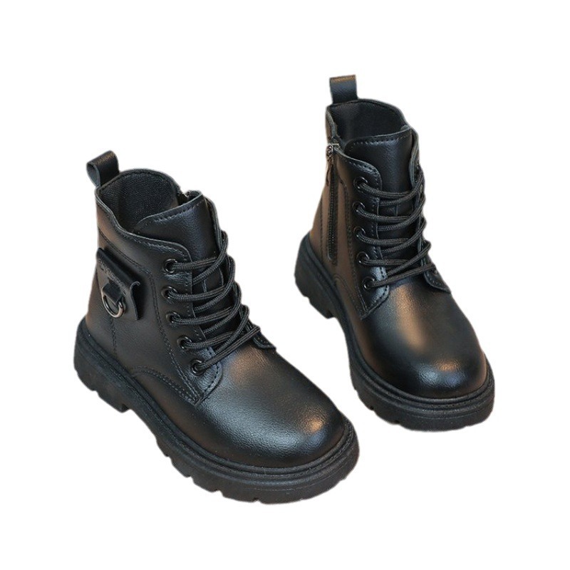 Spring and Autumn New Boys and Girls Martin Boots Children's Versatile Black Short Boots Fashion Children's Fashion Show Trendy Boots Design