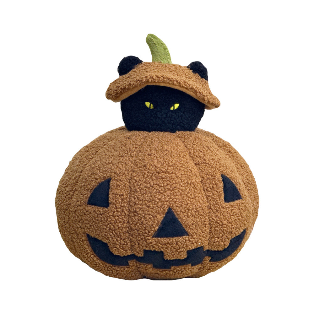 New Peek a Boo Cat Ghost Pillow Halloween 2024million Plush Toy 241014