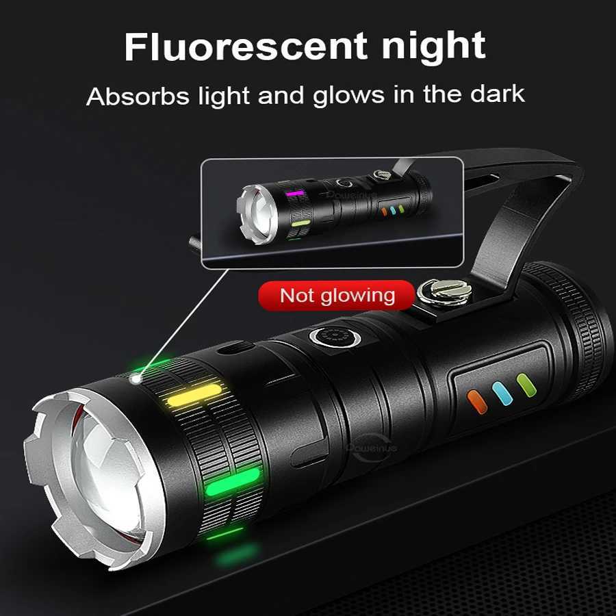 90000000LM 1000W Ultra Powerful LED Flashlight TypeC Rechargeable COB Torch Lamp Long Shot 6000M Tactical Light Fishing Camping D250928