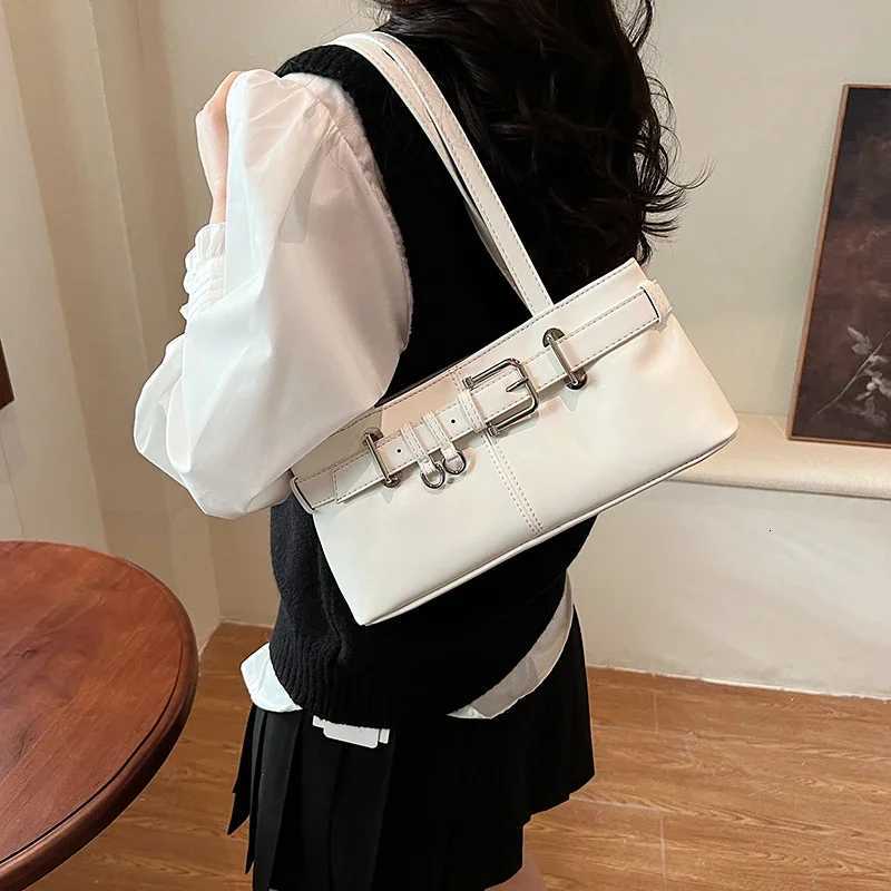 LEFTSIDE Small PU Leather Solid Color Underarm Bags for Women 2024 Y2K Ladies Shoulder Bag Females Handbags and Purses Tote Bag Z250928