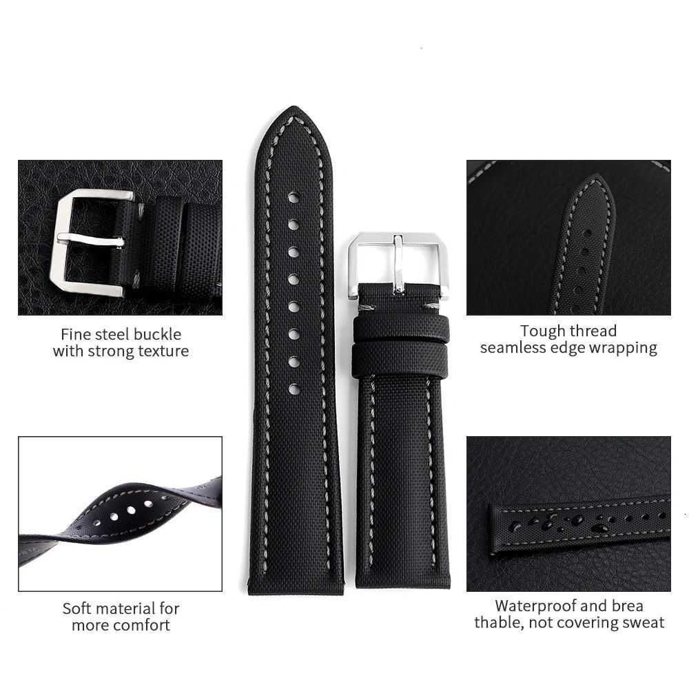 18mm 19mm 20mm 21mm 22mm Sailcloth StrAPs forSeiko Divers WATCHes Men Women Quick Release Waterproof WATCH Band W250928