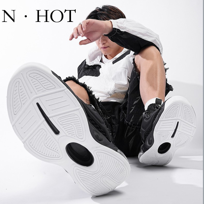 NHOT Designer Luxury Men's Air Cushioned Basketball Shoes, Ultra Light Soft Soled Running Shoes Fashion Mesh Breathable Outdoor Casual Sports Sho