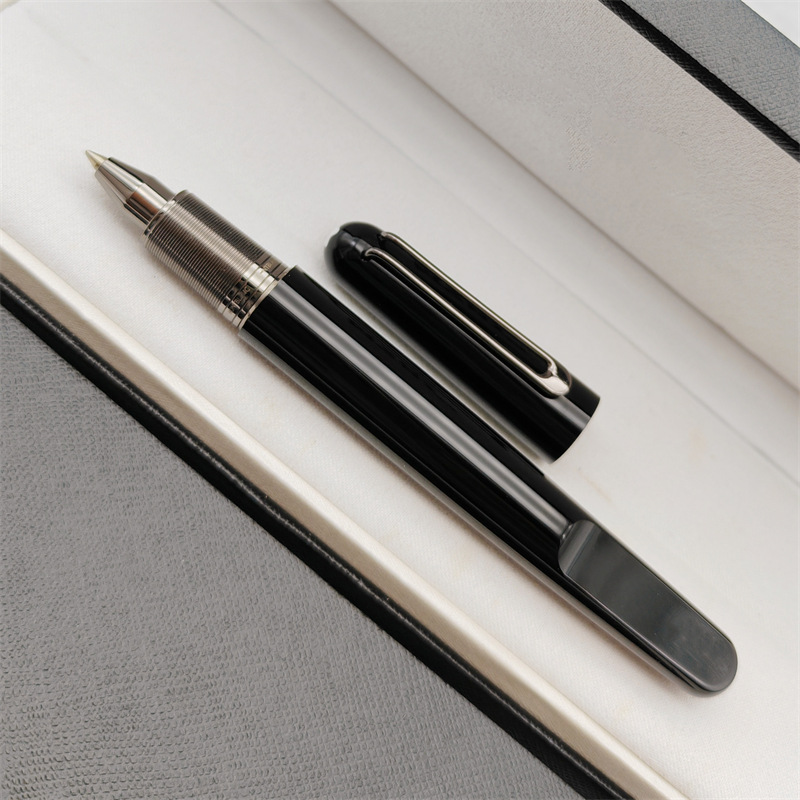 2026 New Wholesale M Series Rollerball Pen Magnetic Close Cap Black/Blue Resin High Quality Luxury Stationery Office School Writing Pens For