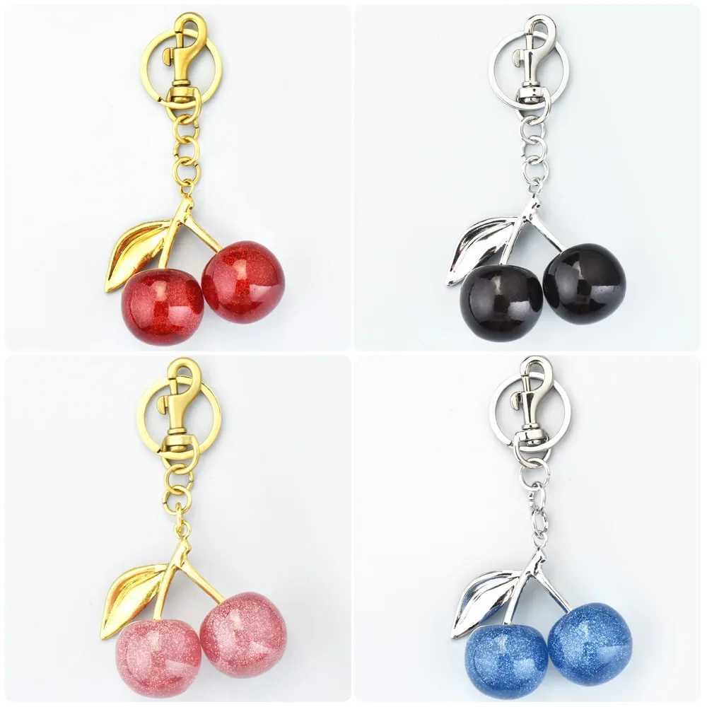 Luxury Hotselling multicolor cherry lock rings fashionable and personalized bags fruit pendants accessories and ornaments Y250929as