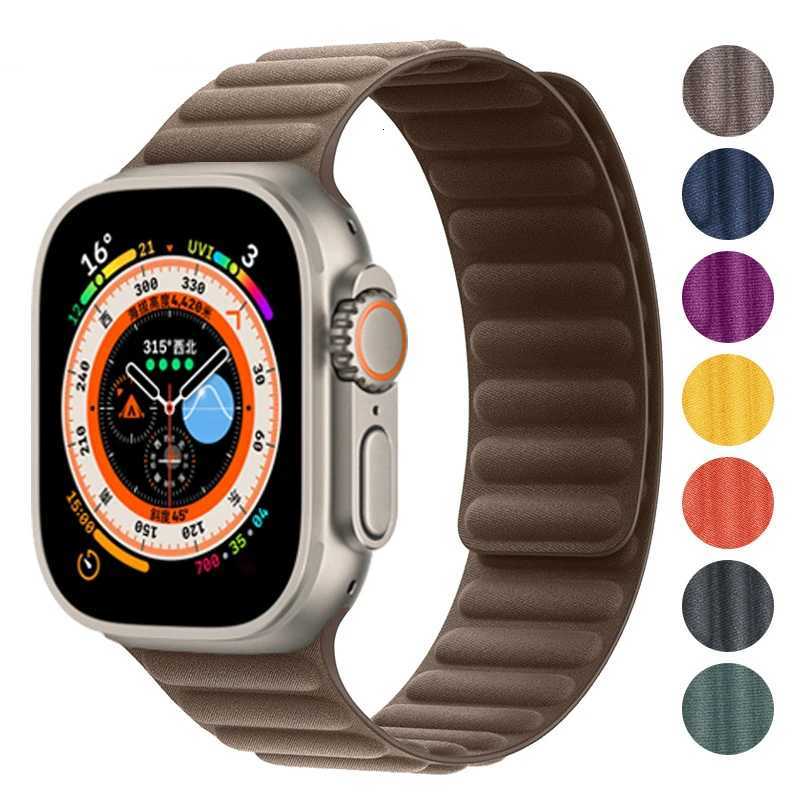 FineWoven strap For Apple Watch Band Ultra 2 49mm 44mm 40mm 45mm 41 46mm Magnetic loop correa bracelet iWatch Series 9 8 SE 7 10 W250928