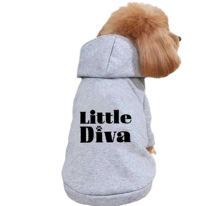 Pet Clothes for Dog Cat Puppy Hoodies Coat Little Diva Sweatshirt Dog Outfits for Small Medium Dog Cat X250928