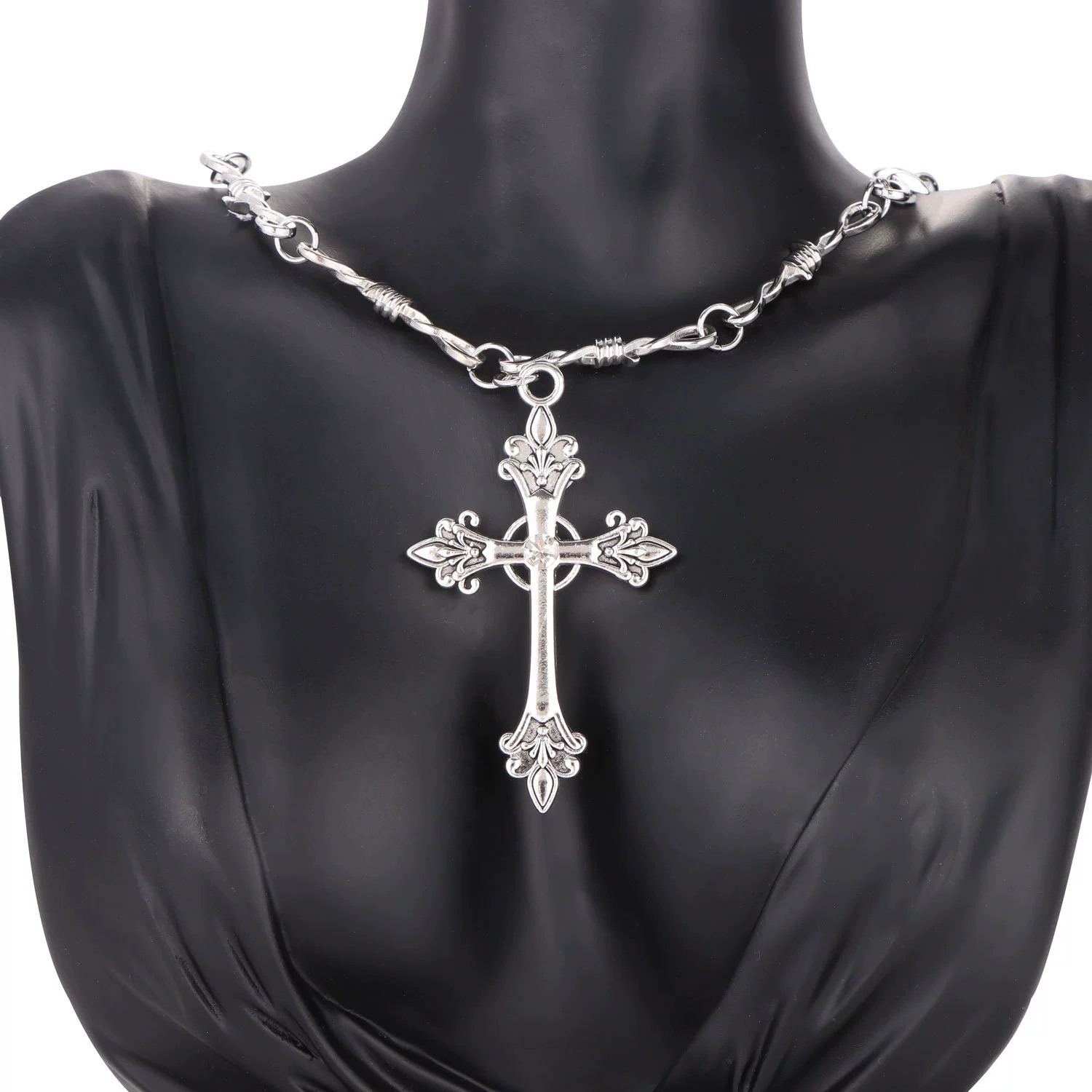 Handcrafted Gothic-Inspired Cross Earrings Featuring Custom Engraving Options