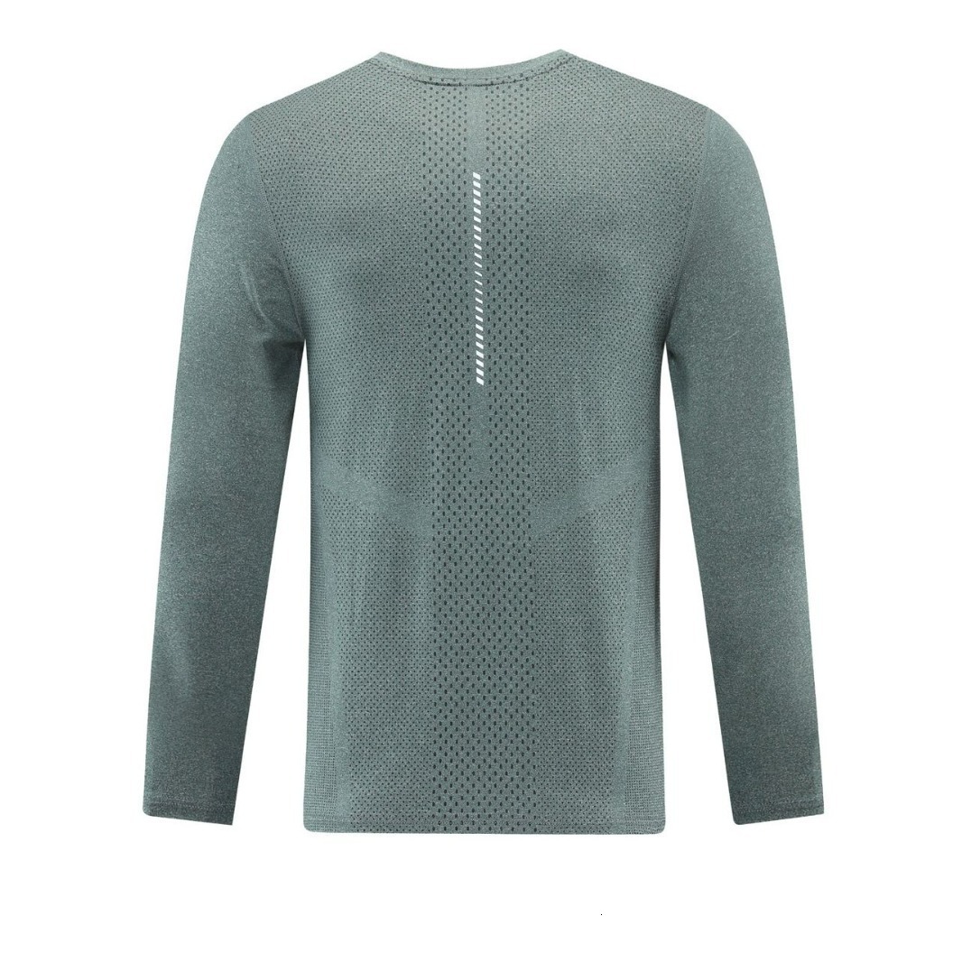 Spring and Autumn Casual Running Shirt Quick-Dry Fitness Top Elastic Basketball Training Sweat Shirt Sports Long Sleeve T-Shirt for Men