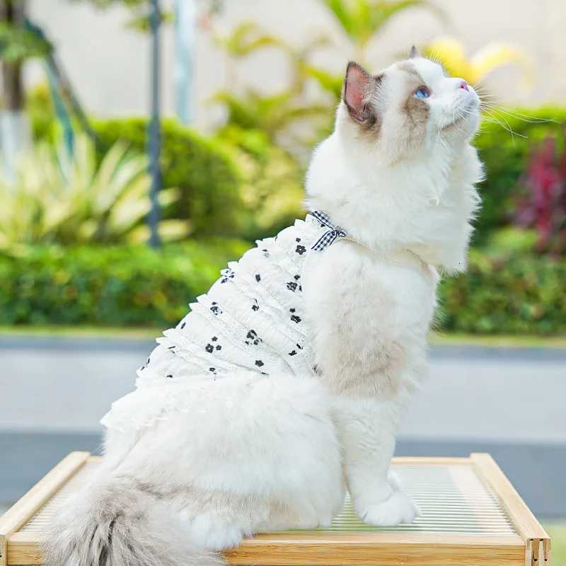 Lace Suspenders Puppy Summer Dress Dog Luxury Clothing Pet Dog Clothes for Small Dogs Chihuahua Bichon Apparels Cat Dog Skirts X250928