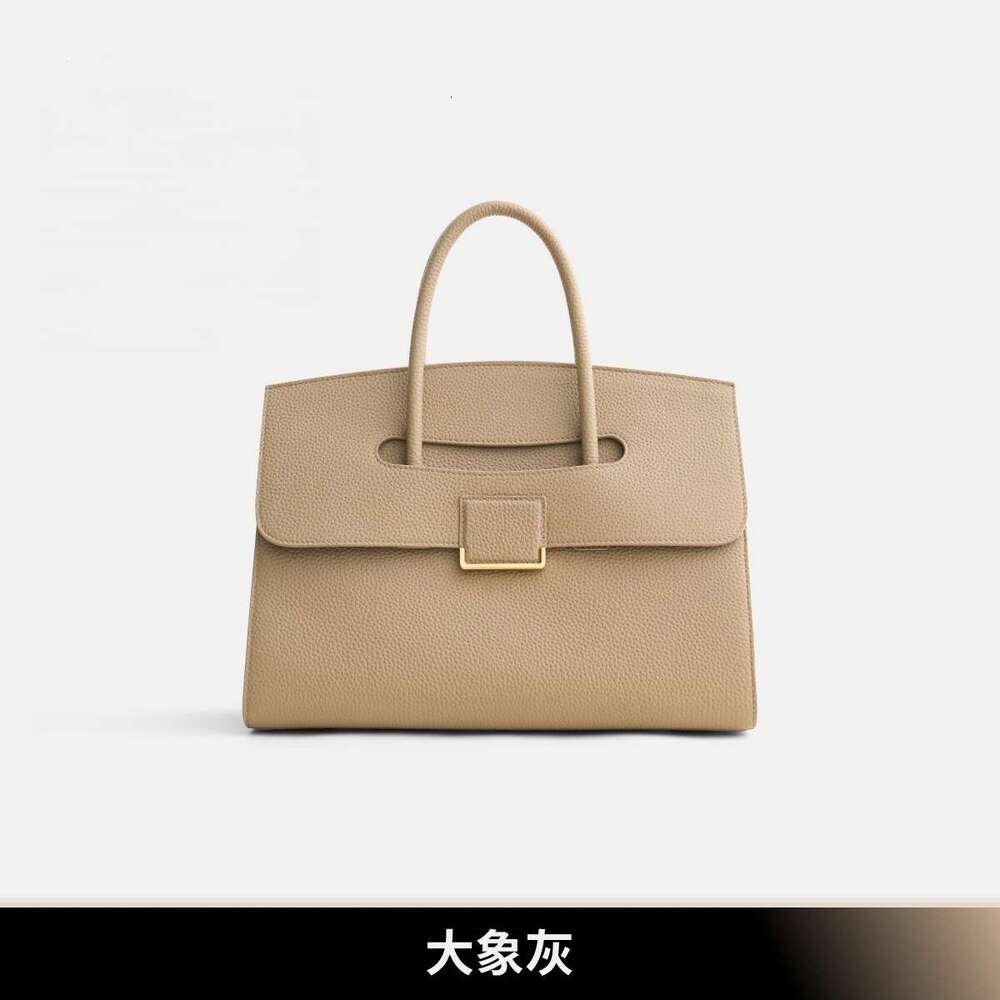 designer bag Luxury bag Collection Briefcase High-End Commuter Niche Tote Bag Top Layer Cowhide Women's Large Capacity Handbag