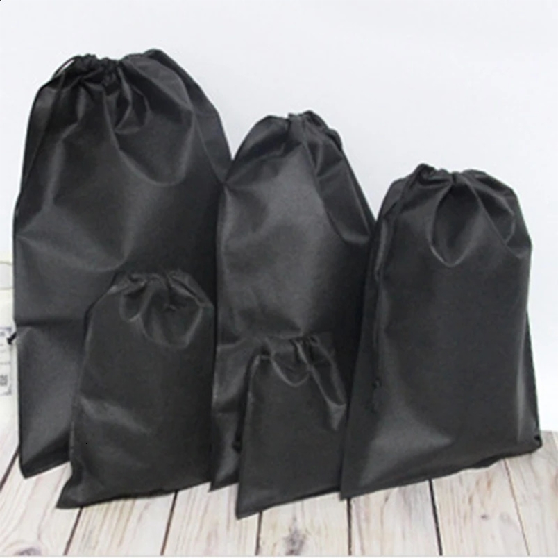 Fashion nonwoven drawstring bag shoes portable organizer for travel toilet clothing backpack shopping 240724Zl