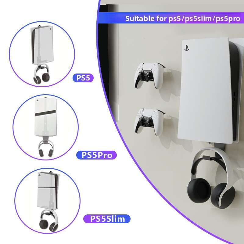 PS5 Wall Mount P5 Game PS5/PS5 Pro/PS5 Slim Console Stand