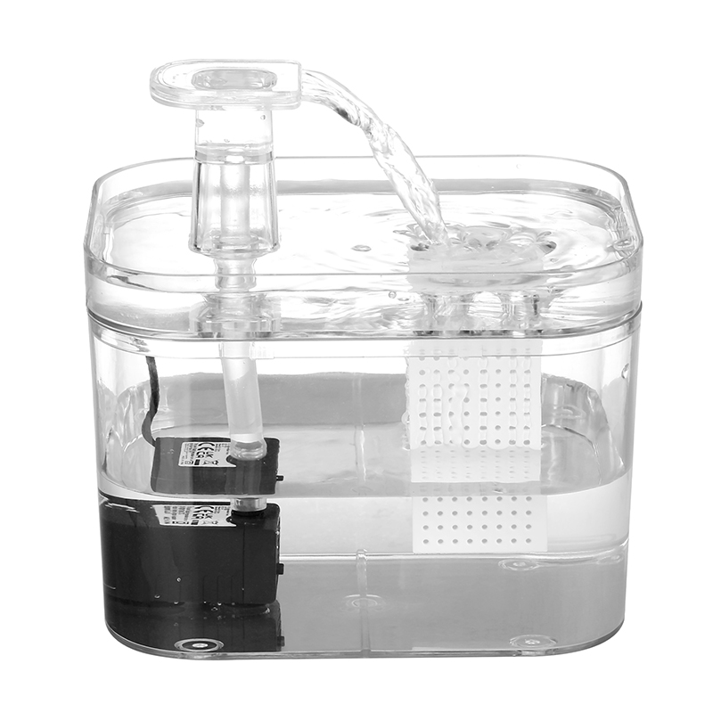 1.5L transparent environmentally friendly cat fountain electric circulation filter pet water dispenser cat product